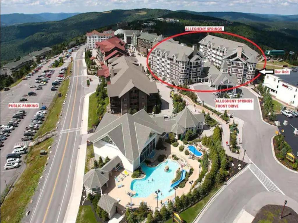 Allegheny Spring 239 King, Bed/Ski-In, Out/Pool & Hot Tub スノーシュー エクステリア 写真